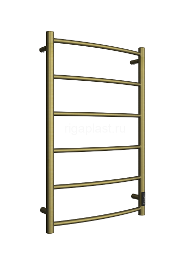 Полотенцесушитель электрический ДВИН R neo 80/50, состаренная бронза матовая, с диммером, арт. 4657771776618