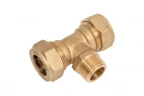 Тройник для гофрированной трубы 15 х 1/2" НР х 15 Millennium TNM1215