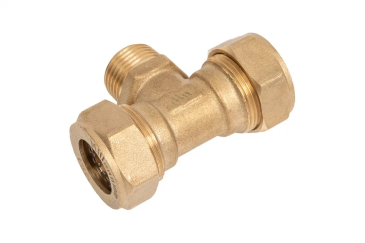 Тройник для гофрированной трубы 15 х 1/2" НР х 15 Millennium TNM1215