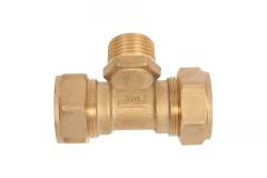 Тройник для гофрированной трубы 15 х 1/2" НР х 15 Millennium TNM1215