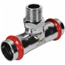 Тройник-переходник ROMMER НР 22 мм x 1/2" из нержавеющей стали, RSS-0016-002212