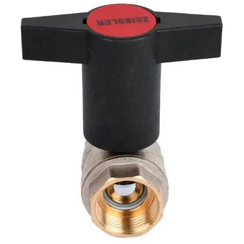 Кран шаровой 3/4" ВР/ВР, ручка пластмассовая ZEISSLER ZSv.201.0105N 