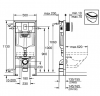 Инсталляция Grohe 38772001 + унитаз Grossman GR-4499SQ безободковый торнадо с сиденьем