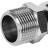 Переходник ROMMER ВПр-НР 22 мм x 3/4" из нержавеющей стали, RSS-1021-002234