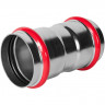 Муфта равнопроходная ВПр 76,1 из стали нержавеющей, прессовой ROMMER RSS-1017-000076