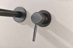 Смеситель для раковины GANZER GZ03144-Q, скрытый монтаж, графит