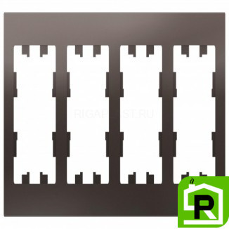 Рамка 4-ая (четверная), Мокко, серия Atlas Design, Schneider Electric