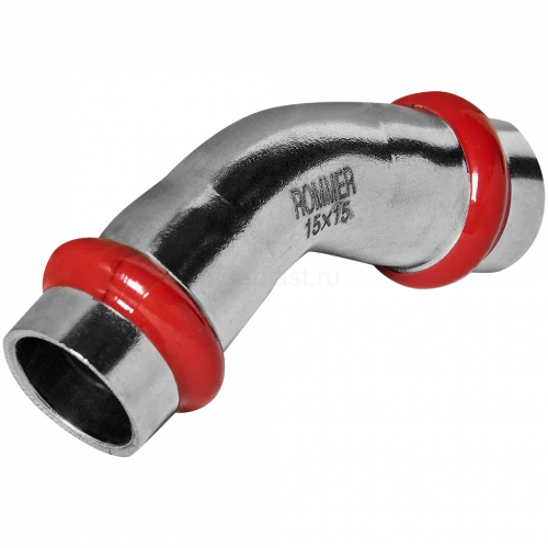 Угольник ROMMER 45° ВПр 15 мм из нержавеющей стали, RSS-0005-000015