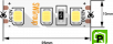 Лента светодиодная стандарт 2835, 120 LED/м, 12 Вт/м, 12В , IP20, Цвет: Нейтральный белый
