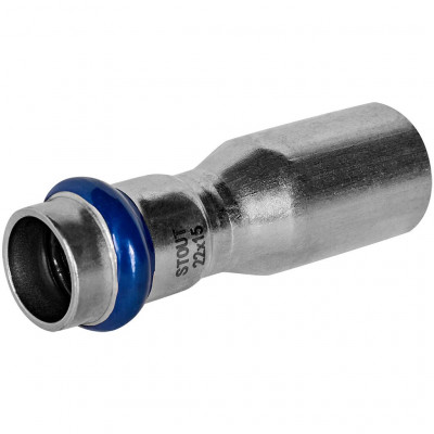 Муфта переходная STOUT НПр-ВПр, 22 x 15 мм, из нержавеющей стали, SSS-2020-002215