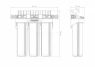 Корпус для картриджного фильтра 1 М 20" Т3 Джилекс