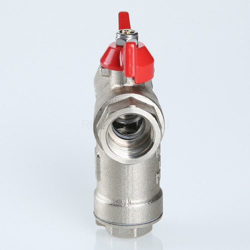 Кран шаровой VALTEC 1/2" ВР/ВР, с фильтром, бабочка (VT.294.N.04)