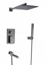 Душевая система HansenPRO HL34095-P, скрытый монтаж, графит