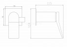 Смеситель с гигиеническим душем HansenPRO HL60099-P, скрытый монтаж, графит