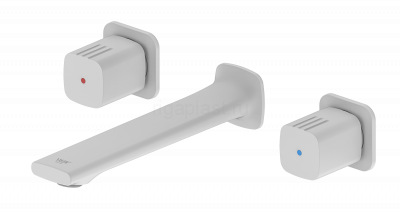 Смеситель для раковины ViEiR V473013-F, скрытый монтаж, белый