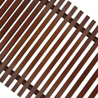 Решетка рулонная деревянная для конвектора 250-4800, темное дерево TechnoWarm