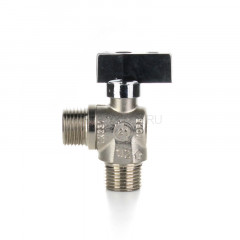 Кран шаровой ELSEN угловой для стиральных машин 1/2"×1/2" НН, ручка бабочка, EV90.1212