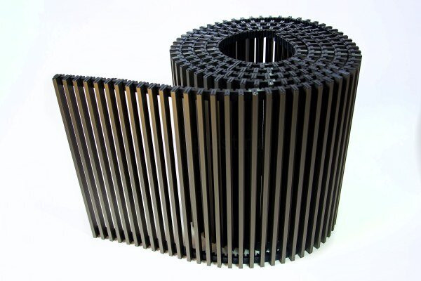 Решетка рулонная алюминиевая для конвектора 350-2200, коричневая TechnoWarm