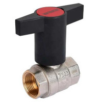 Кран шаровой 1/2" ВР/ВР, ручка пластмассовая ZEISSLER ZSv.201.0104N