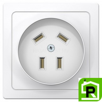 Силовая розетка 3P+N 32А 400В, Белый, серия Blanca, Schneider Electric