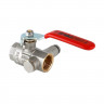 Кран шаровой VALTEC 1/2" ВР/ВР, с дренажом и воздухоотводчиком, рычаг (VT.245.N.04)