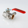 Кран шаровой VALTEC 1/2" ВР/ВР, с дренажом и воздухоотводчиком, рычаг (VT.245.N.04)