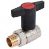 Кран шаровой с американкой 1/2" ВР/НР, ручка пластмассовая ZEISSLER ZSv.201.0304N
