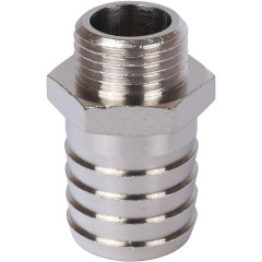 Штуцер STOUT НР 1/2"×25 мм, никелированный, SFT-0067-001225
