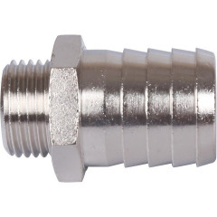Штуцер STOUT НР 1/2"×25 мм, никелированный, SFT-0067-001225