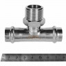 Тройник-переходник ROMMER ВПр-НР 18 мм x 3/4" из нержавеющей стали, RSS-1016-001834