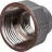 Муфта переходная ВВ 1/2" х 3/8", никелированная Millennium XMFF1238