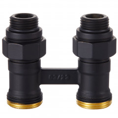 Узел нижнего подключения Royal Thermo прямой 1/2"х3/4" EK (черный)