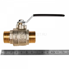 Кран шаровой полнопроходной STOUT 3/4", НР/НР, ручка «рычаг», SVB-0005-200020