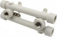 Водорозетка двойная с внутренней резьбой 20 x 1/2" настенный комплект AlcaPipe AB221020012