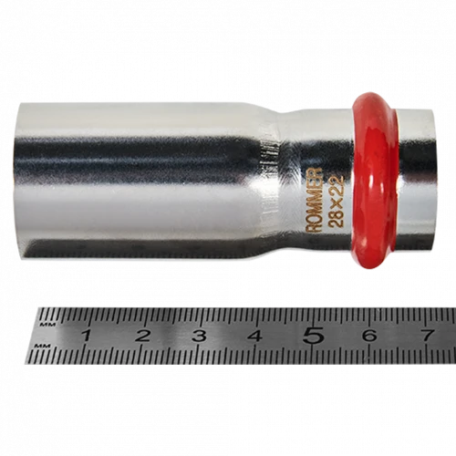 Муфта переходная ROMMER НПр 28 x 22 мм из нержавеющей стали, RSS-0020-002822