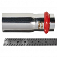 Муфта переходная ROMMER НПр 28 x 22 мм из нержавеющей стали, RSS-0020-002822