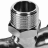Тройник-переходник ВПр-НР 22х3/4" из стали нержавеющей, прессовой ROMMER