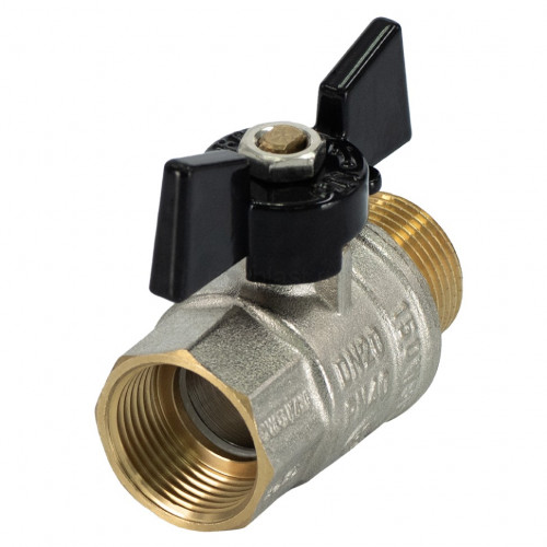Кран шаровой ВН 3/4", бабочка Millennium