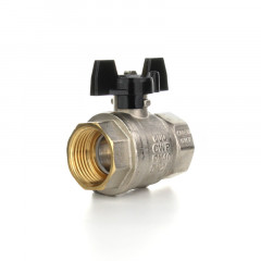Полнопроходной ELSEN шаровой кран, 1/2" ВВ, ручка бабочка, EV12.2200