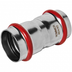 Муфта равнопроходная ROMMER 42 мм из нержавеющей стали, RSS-0017-000042