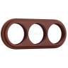 Рамка на 3 поста Werkel (итальянский орех) (RAMKA 03 WL15 M54) W0035225