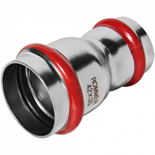Муфта переходная ROMMER 42 x 35 мм из нержавеющей стали, RSS-0018-004235