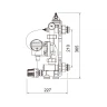 Насосно-смесительный узел TIM JH-1036 с насосом AM-XPS25-6-130