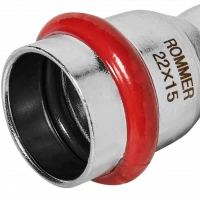 Муфта переходная ВПр 22х15 из стали нержавеющей, прессовой ROMMER