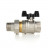Полнопроходной ELSEN шаровой кран, 1/2" НВ американка, ручка бабочка, EV12.3201