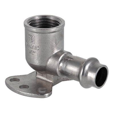 Пресс-водорозетка из нержавеющей стали Valtec Ø 18 мм × 1/2"