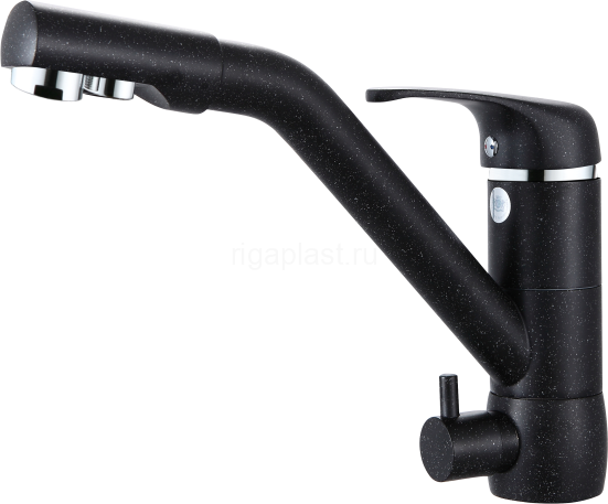 Смеситель для кухни GANZER GZ16026-C, с подключением к фильтру, черный