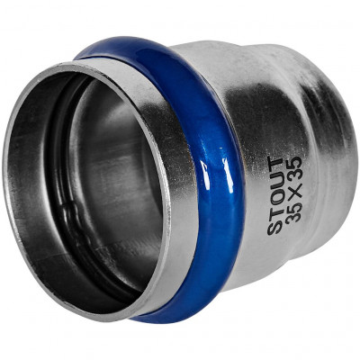Заглушка STOUT ВПр, 35 мм, из нержавеющей стали, SSS-2025-000035