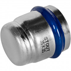 Заглушка STOUT ВПр, 35 мм, из нержавеющей стали, SSS-2025-000035