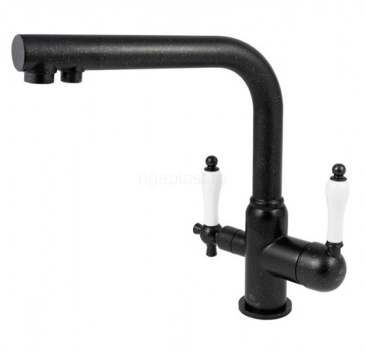Смеситель для кухни Vincent Black Marble с подачей фильтрованной воды KAISER 31144-2